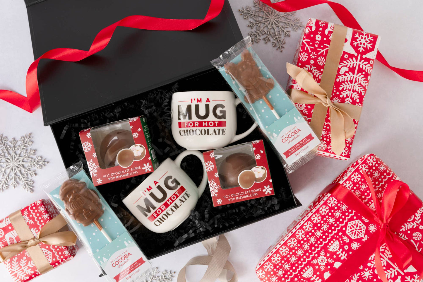 Christmas Hot Chocolate Bombe in a Box (single)