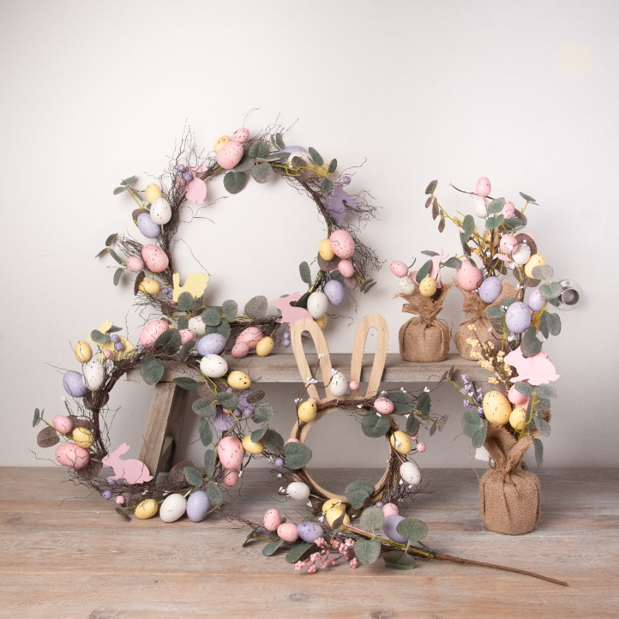 Artificial Easter Wreath, 45cm