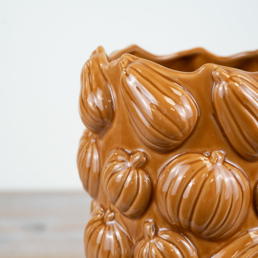 Pumpkin Tall Vase, 18cm