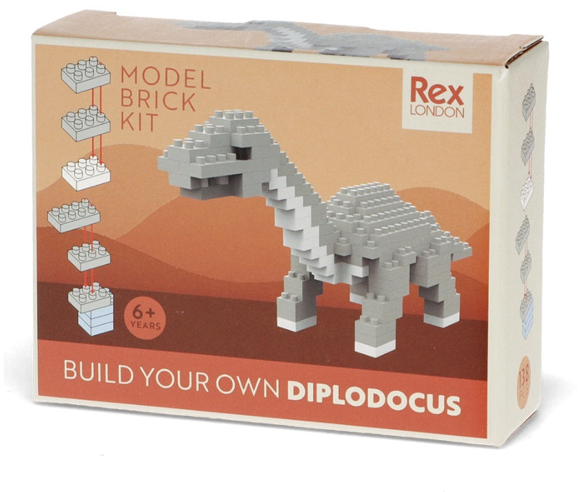 Build Your Own Charming Diplodocus Model Brick Kit