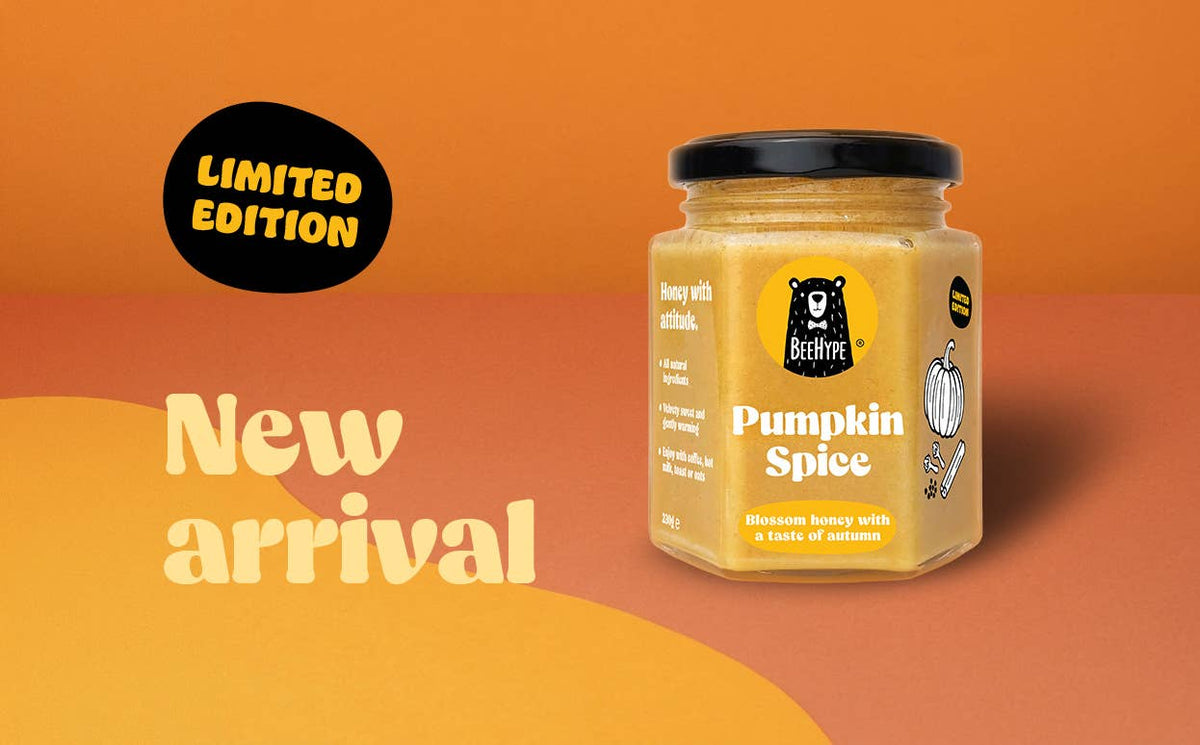 Pumpkin Spice Honey - blossom honey with a taste of autumn