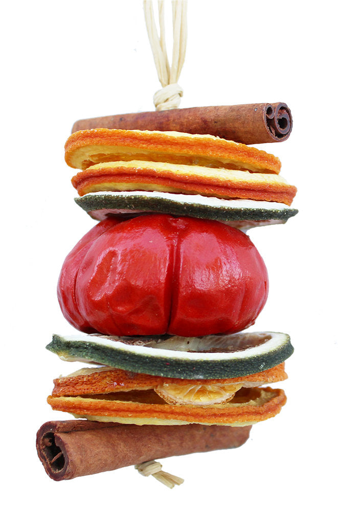 Dried Orange, Pumpkin & Cinnamon Christmas Tree Decoration – Highly Scented Festive Ornament