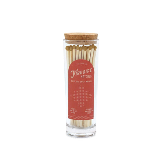 Fireside Tall Safety Matches - Gold Tip