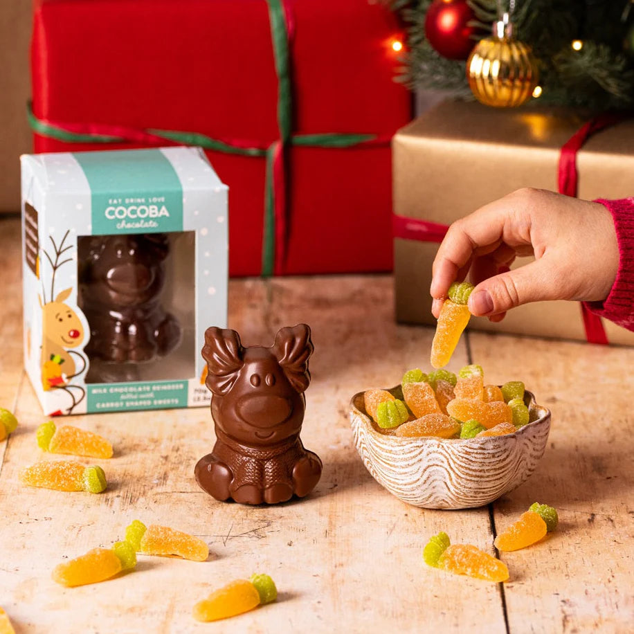 Chocolate Reindeer With Hidden Carrot Sweets