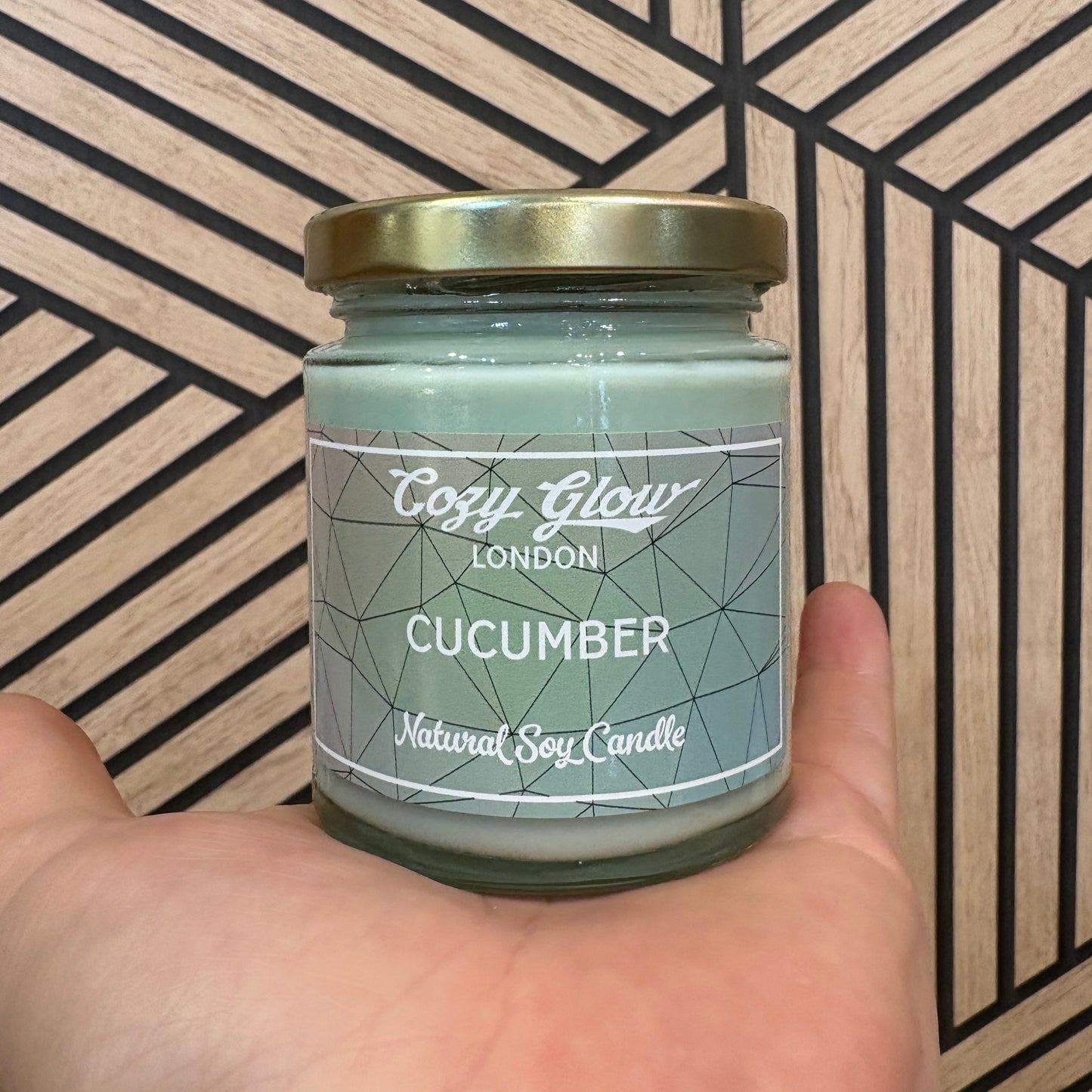 Bougie de soja au concombre