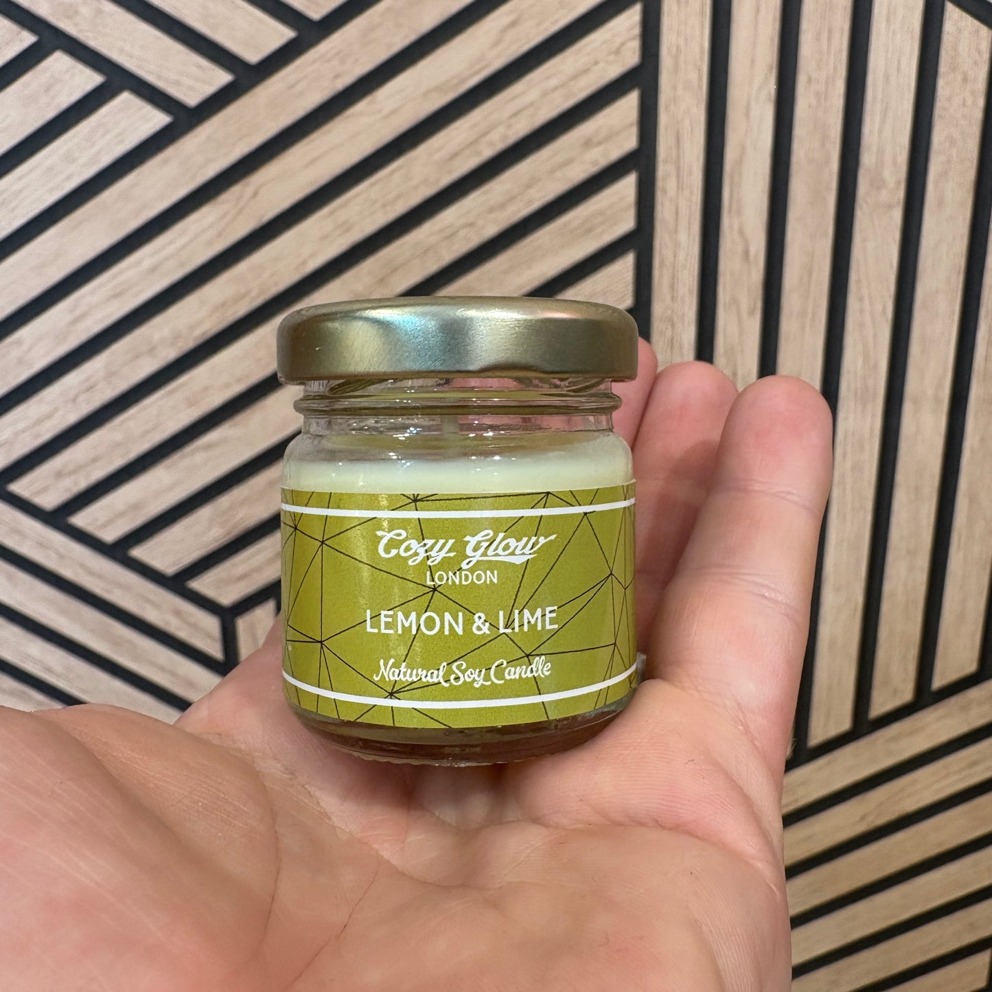 Bougie de soja au citron et au citron vert