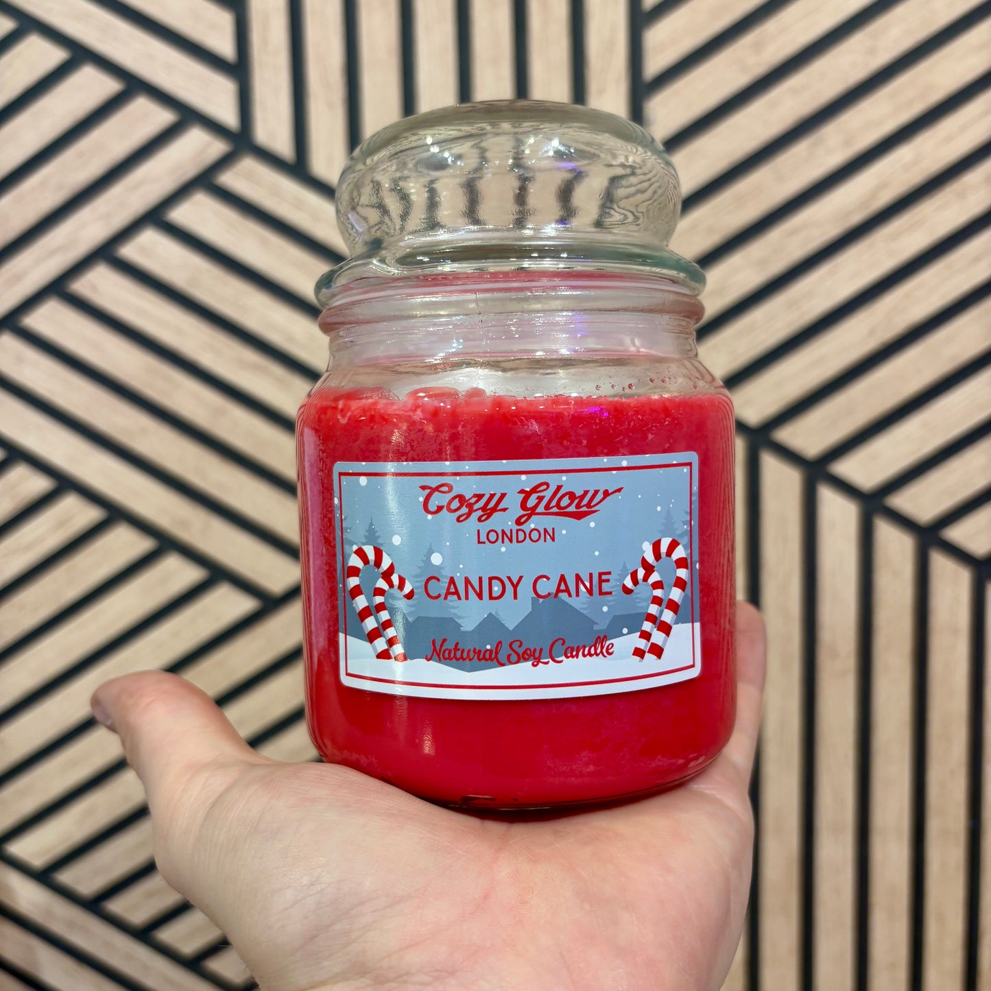 Bougie de soja à la canne en sucre