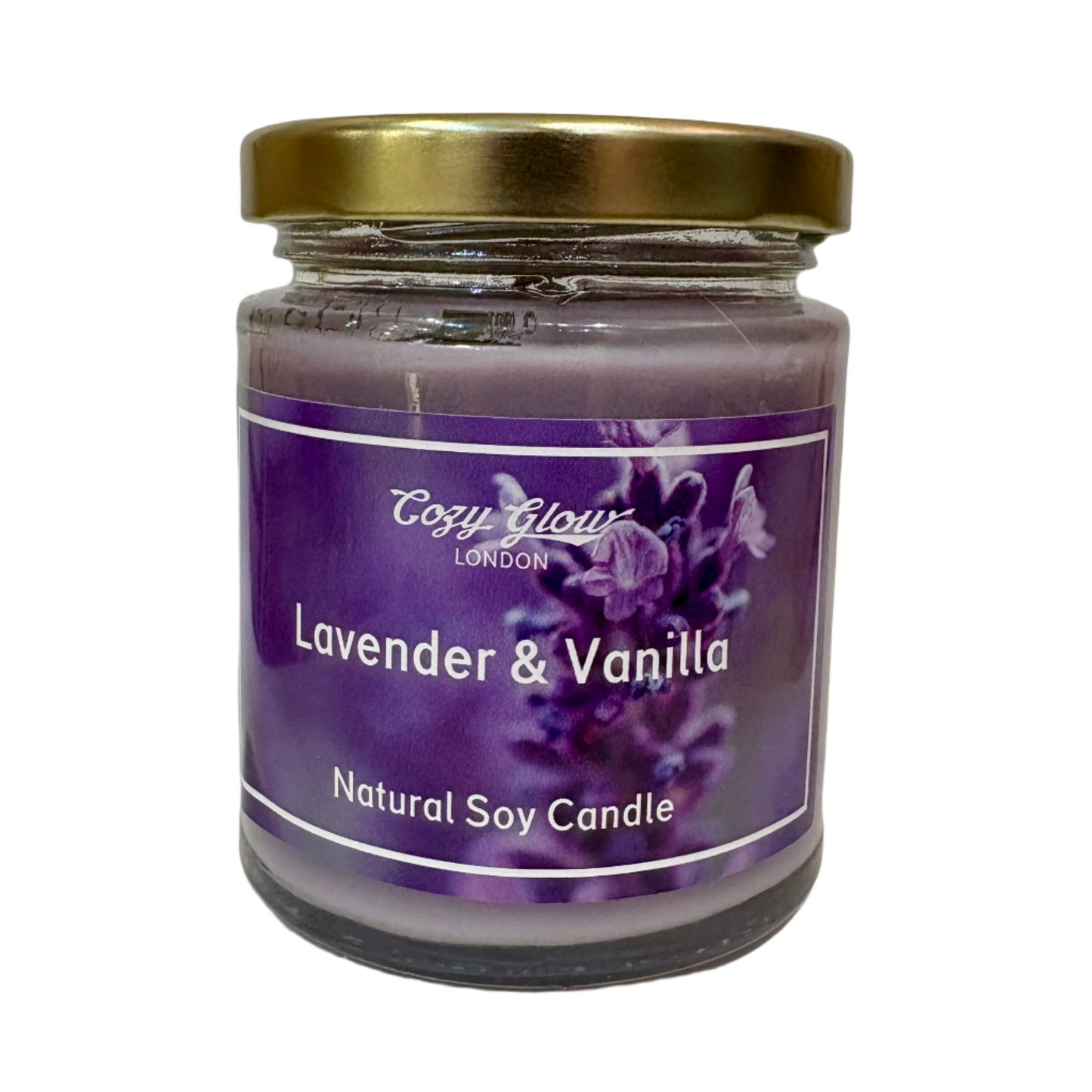 Bougie de soja lavande et vanille