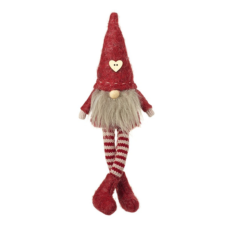 Gonk In Red Fur Hat With Heart