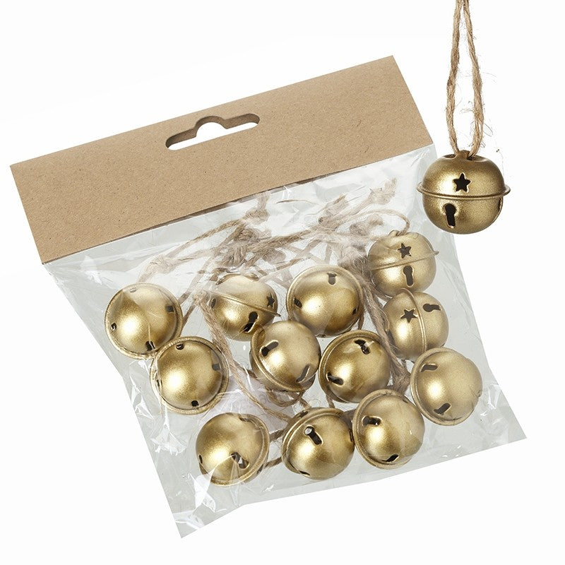 Metal Gold Bell Set - 12 Piece