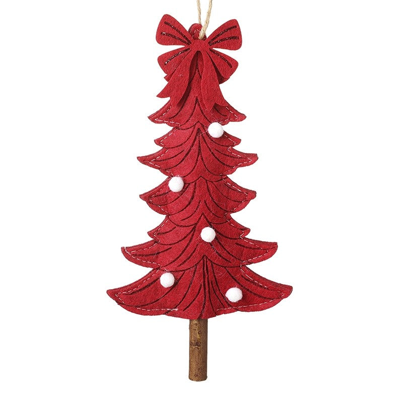 Felt Red Hanging Tree