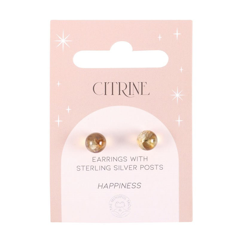 Semi Precious Crystal Earrings