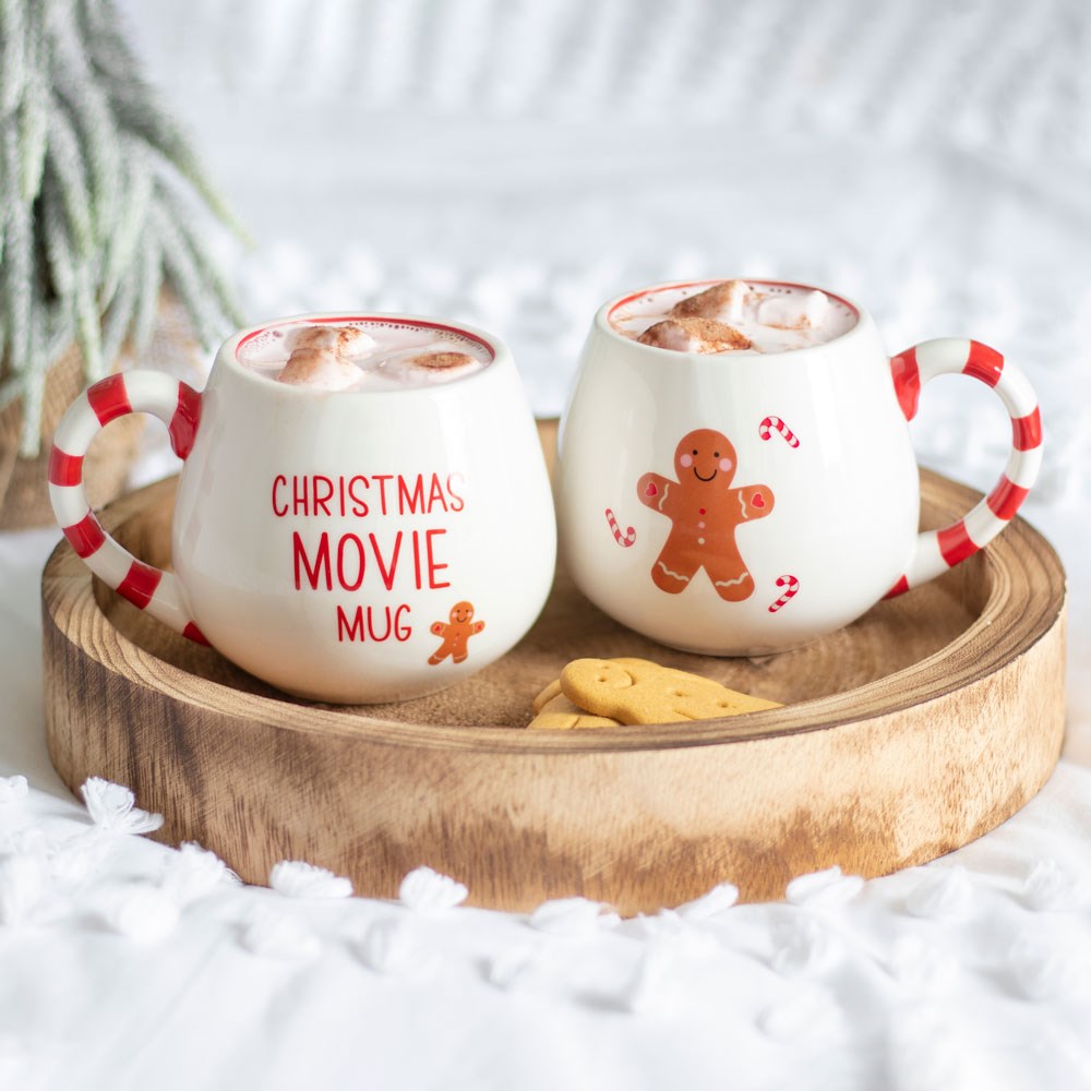 Tasse arrondie de film de Noël