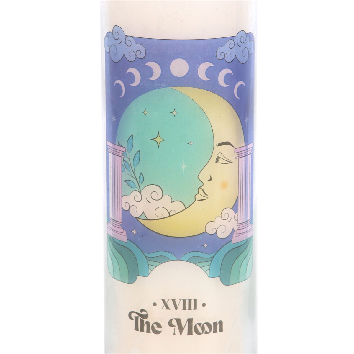 The Moon Celestial Amethyst Crystal Chip Candle