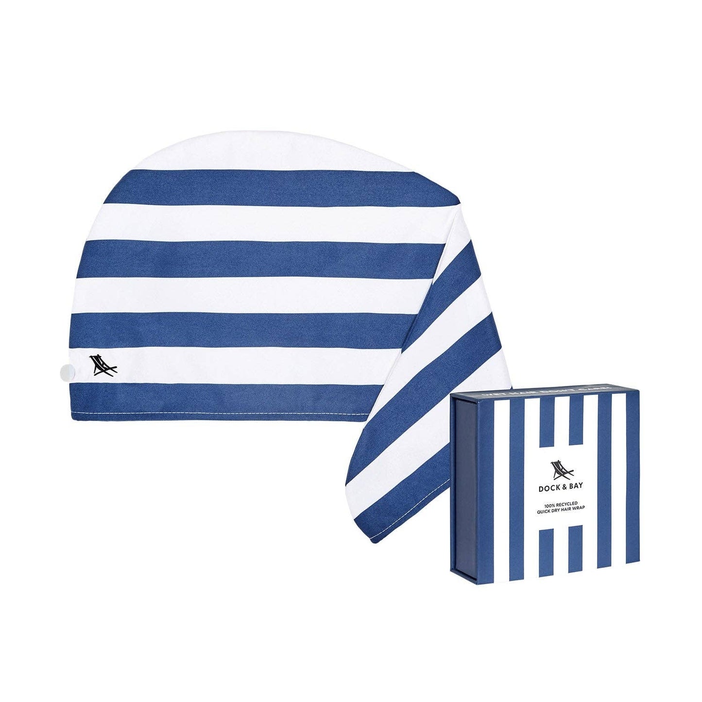 Enveloppements pour cheveux Dock & Bay - Cabana - Bleu Whitsunday