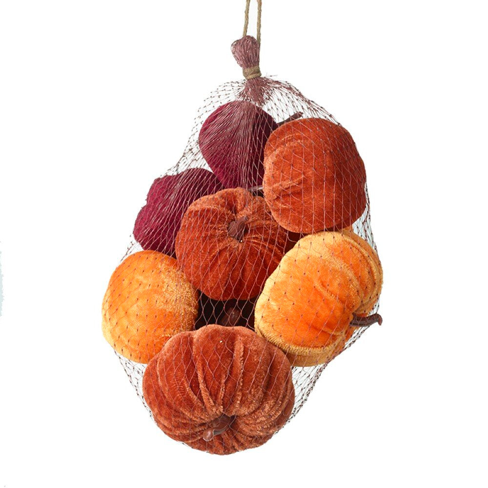 Ensemble de décor citrouille / Gord en velours