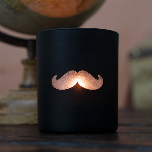 The Poirot - 30Cl Lotti Matt Black Movember Fireside Charity Candle
