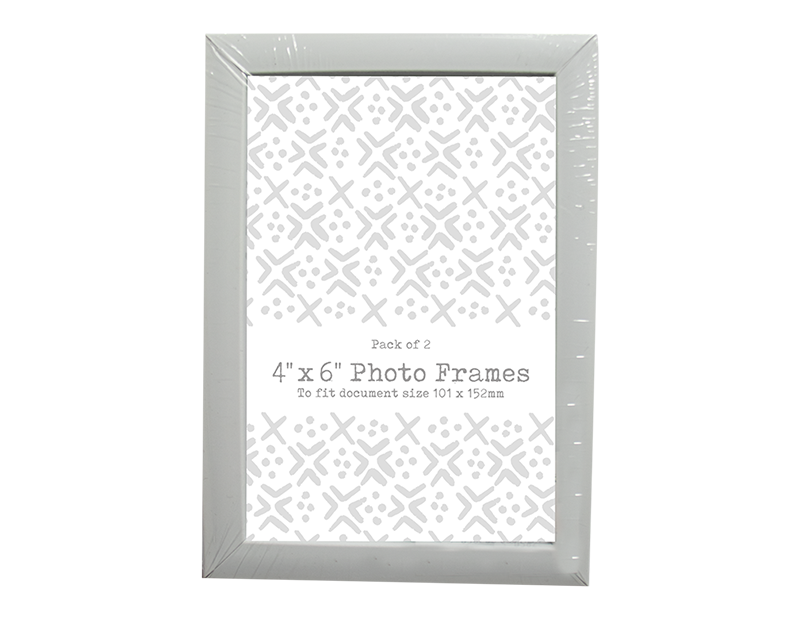 Photo Frames 6" x 4" - 2 Pack