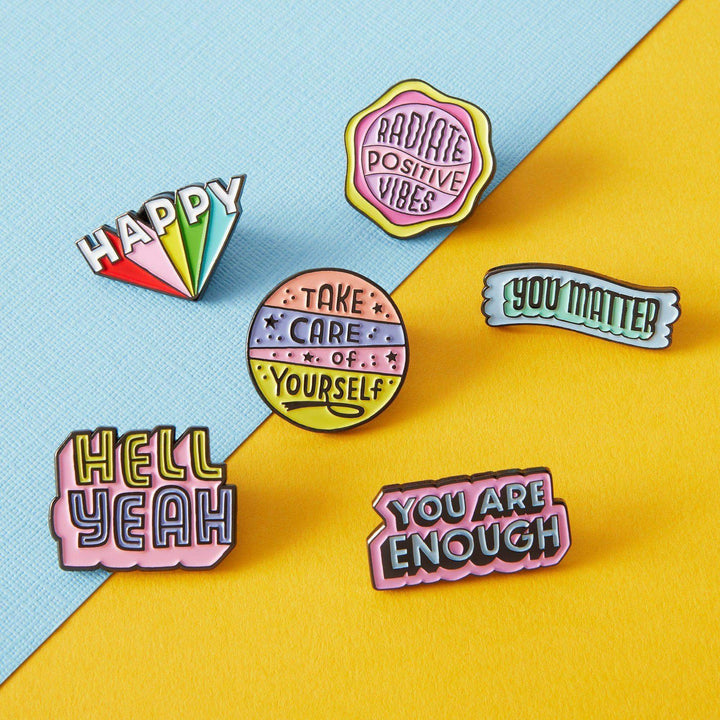 a selection of our pins about mental health and awareness and acceptance 