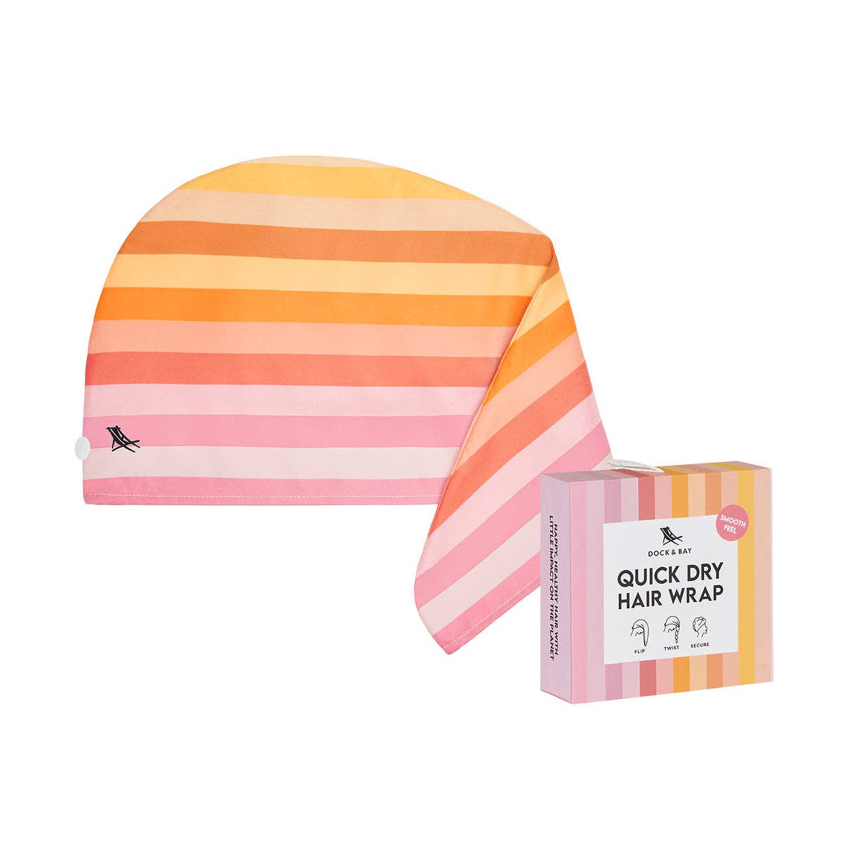 Dock & Bay Hair Wraps - Miami Sorbet: One Size