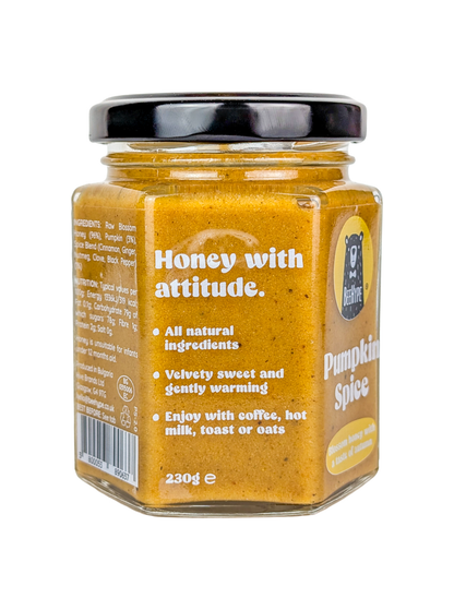Pumpkin Spice Honey - blossom honey with a taste of autumn