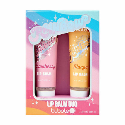Rainbow Lip Balm Duo – Strawberry & Mango (2 x 10ml)