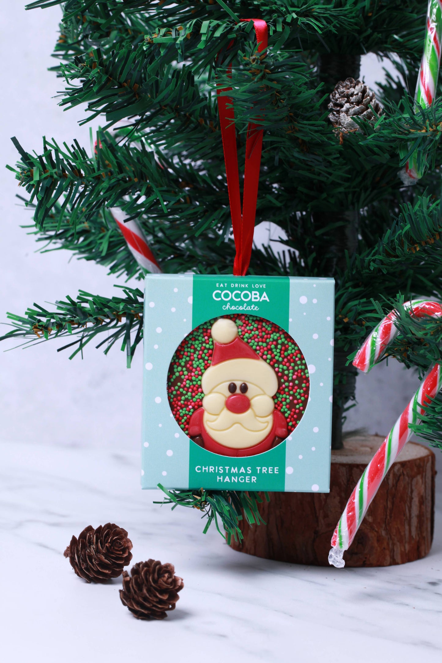 Christmas Santa Milk Chocolate Tree Hanger