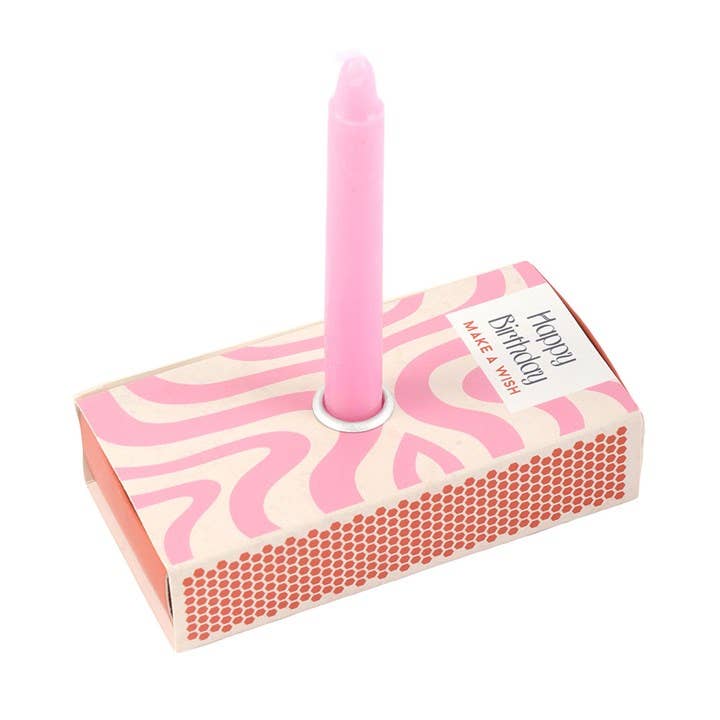 Set of 3 Happy Birthday Candles in a Box