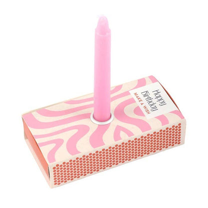 Set of 3 Happy Birthday Candles in a Box
