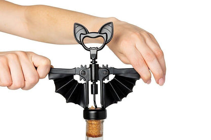 Vino bat corkscrew and bottle opener