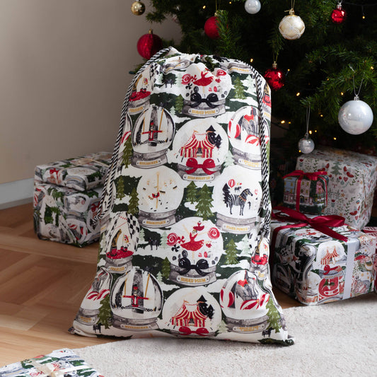 Showtime Printed Velvet Xmas Sack