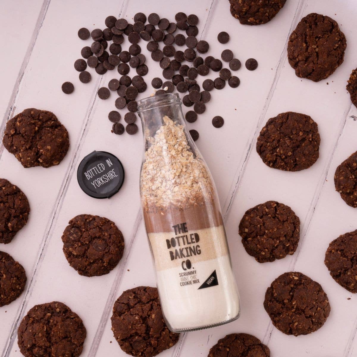 The Bottled Baking Co Double Choc Chip Vegan Cookie Mix