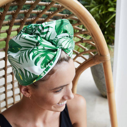 Dock & Bay Quick Dry Hair Wrap - Botanical - Palm Dreams: Palm Dreams / One Size