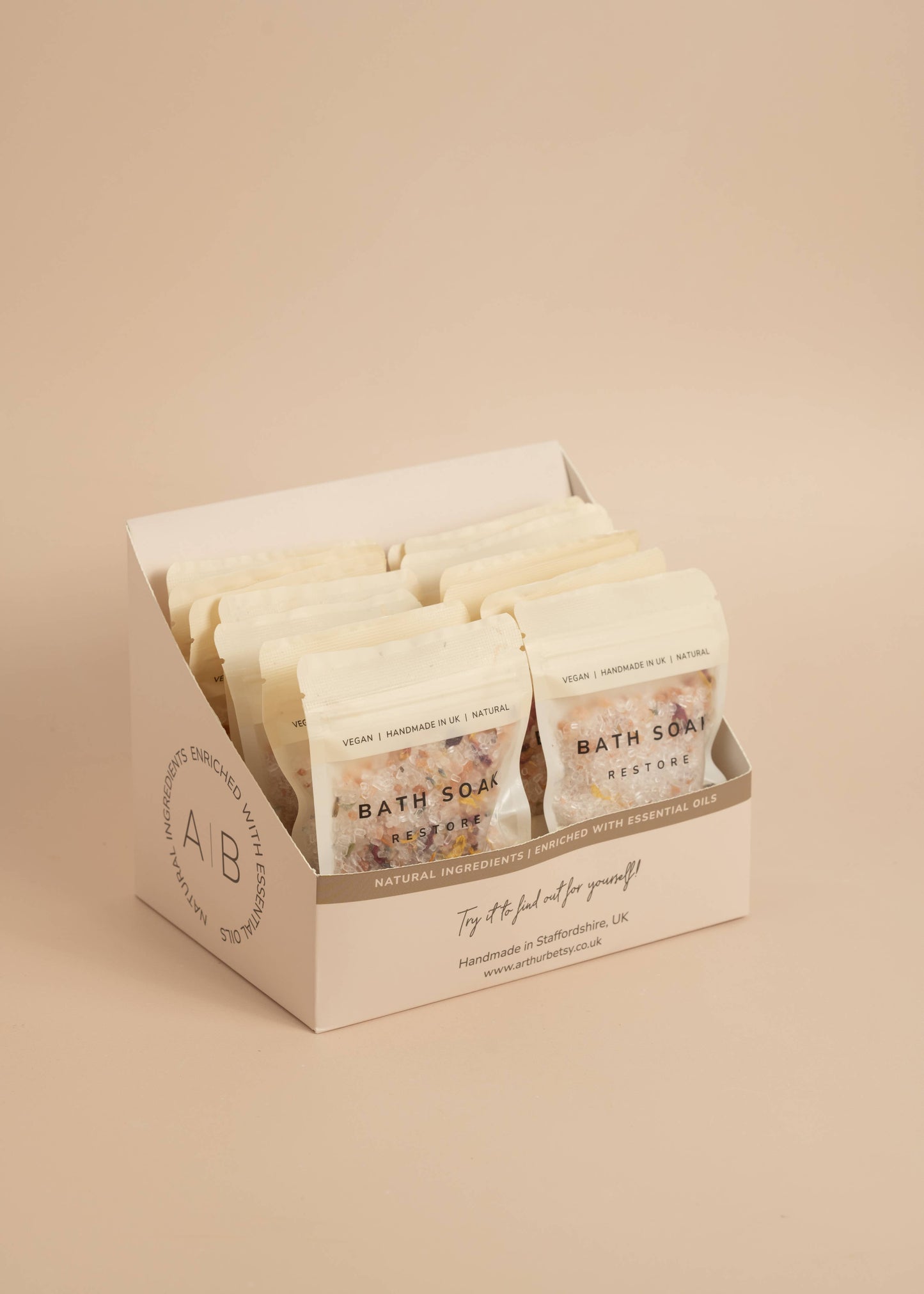 Aromatherapy Bath salts Luxury Bath soak gift Bath salts bag: Restore