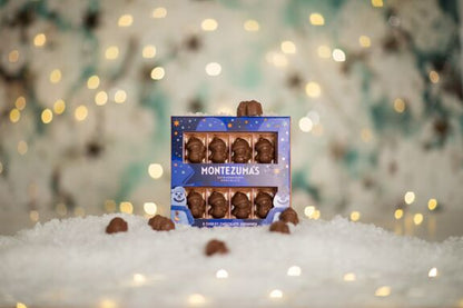 Bonhommes de neige de Noël solides et effrontés au chocolat au lait 110g 