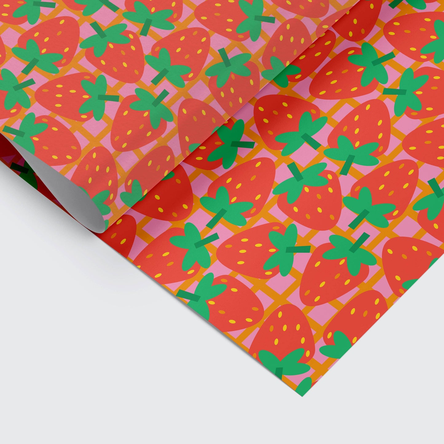 Strawberry Gift Wrap Sheets | Birthday Wrapping Paper Sheets