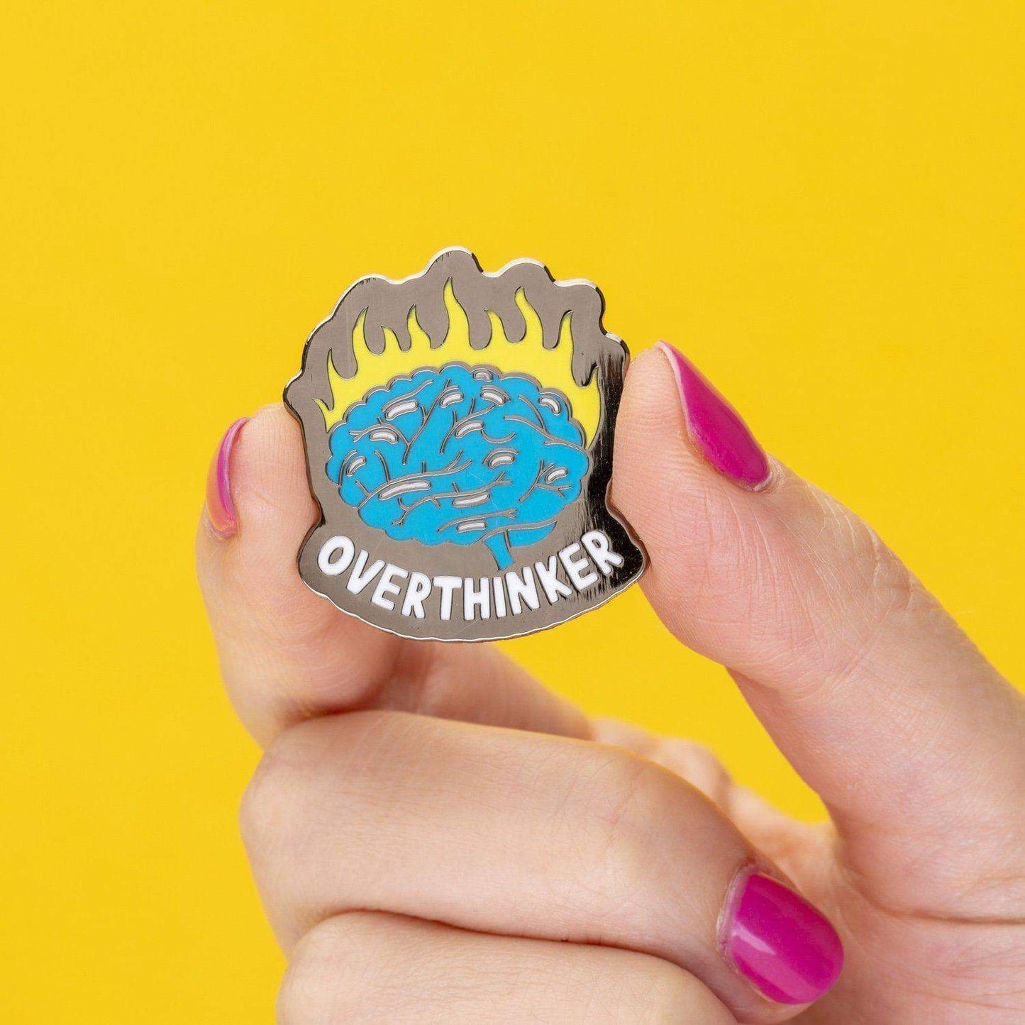 Overthinker Enamel Pin