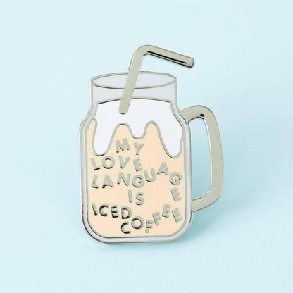 Iced Coffee Enamel Pin