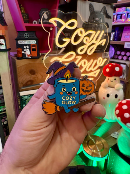Wanda the Witch Cozy Glow enamel pin