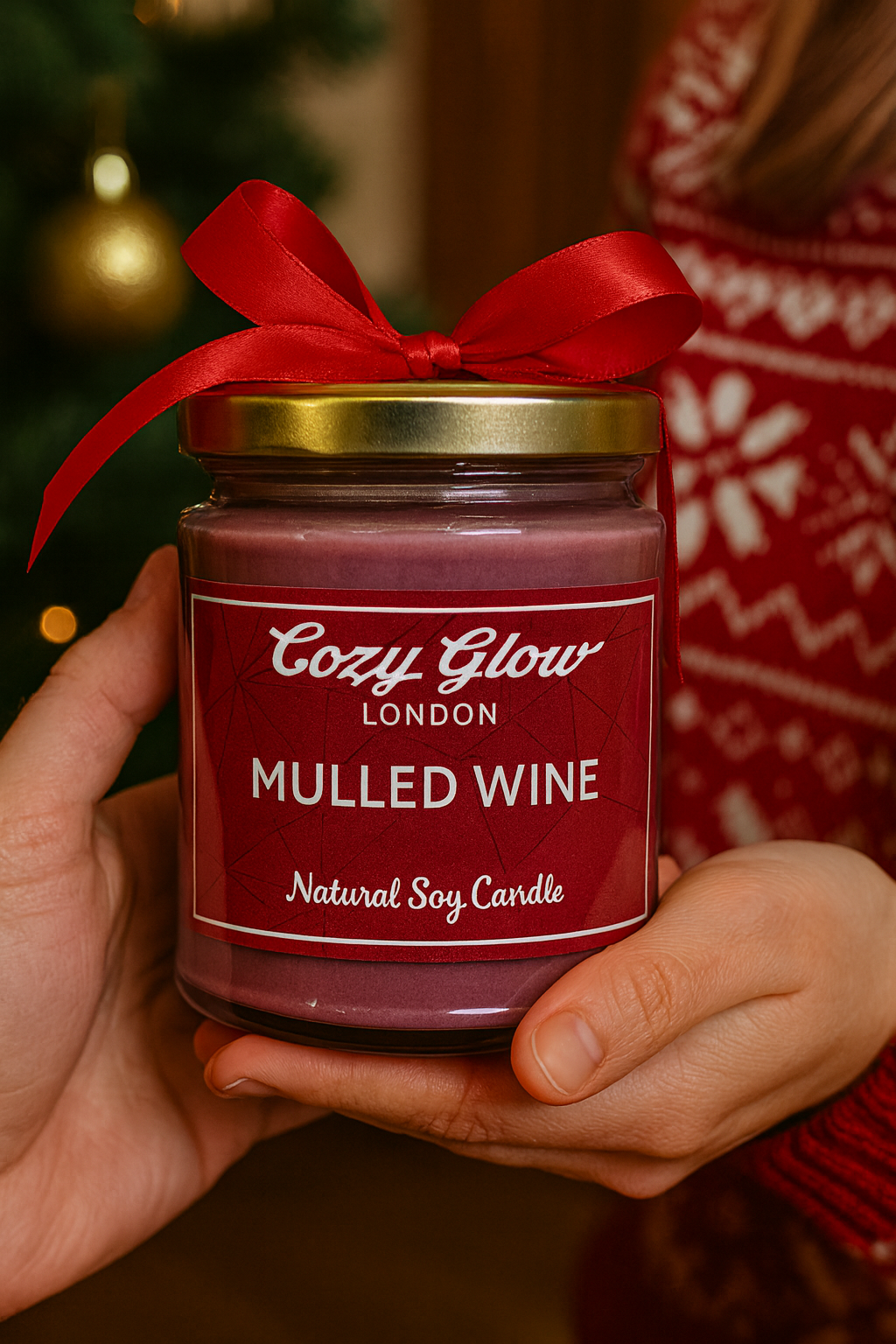 Bougie de soja aux épices d’hiver