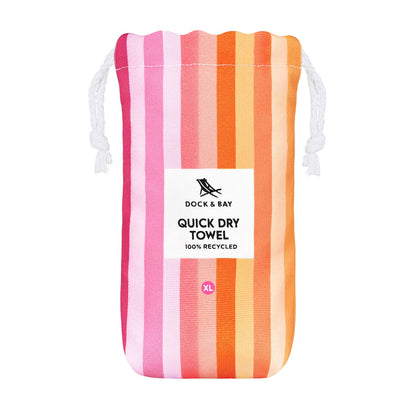 Dock & Bay Quick Dry Towels - Summer - Miami Sorbet: Extra Large (200cmx90cm)