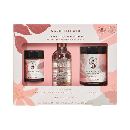 Time to Unwind Bath & Body Set - Wild Rose