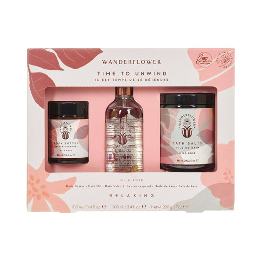 Time to Unwind Bath & Body Set - Wild Rose