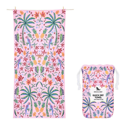 Dock & Bay Quick Dry Towel - Pink Paradise: Large (160x90cm)