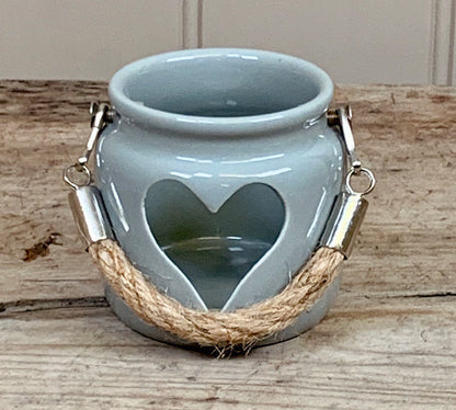 Heart Porcelain Tea Light Holder