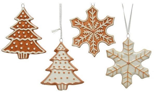 Ceramic Cookie Hangers, Set of 4