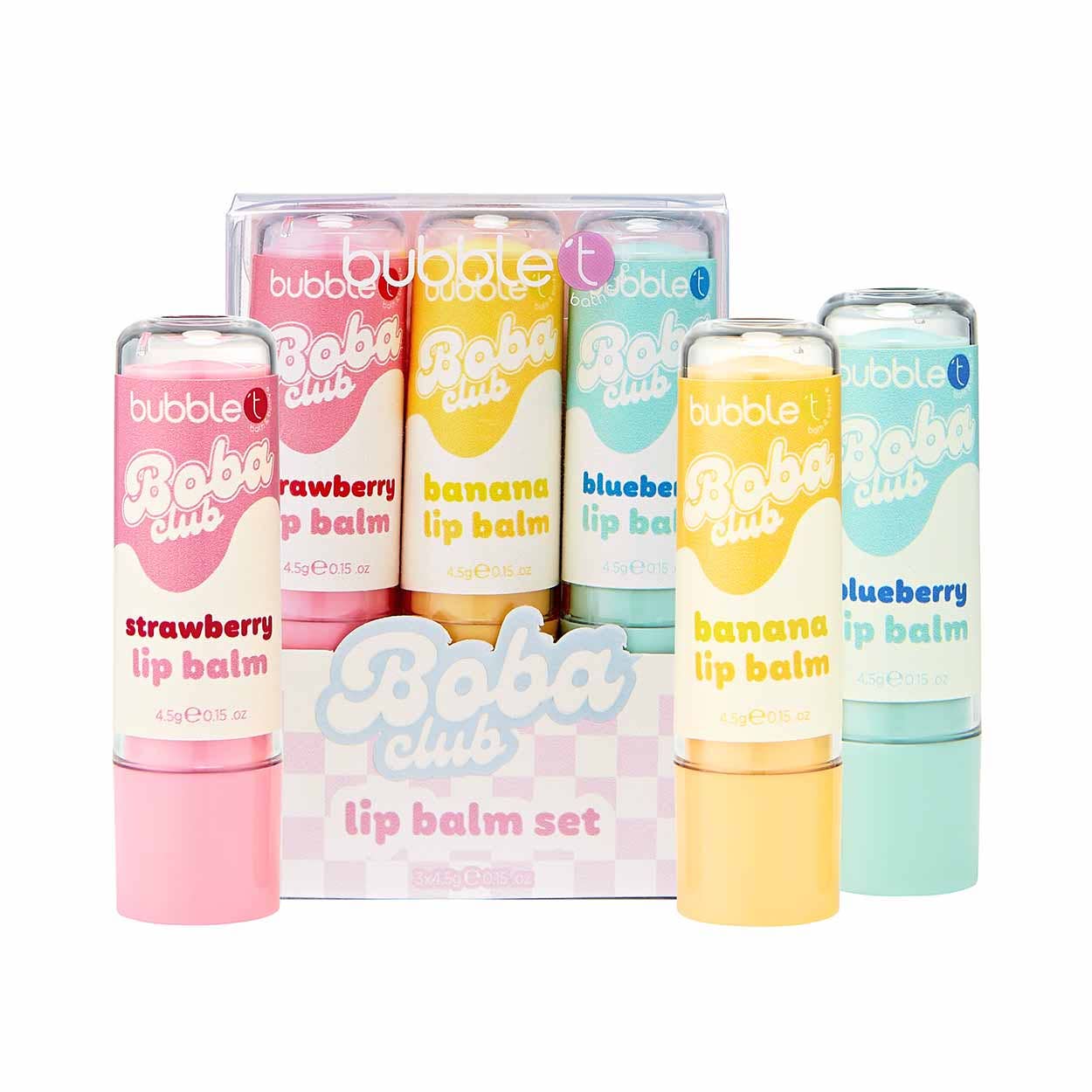 Boba Tea Lip Balm Set (3 x 4.5g)