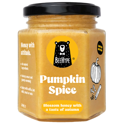 Pumpkin Spice Honey - blossom honey with a taste of autumn