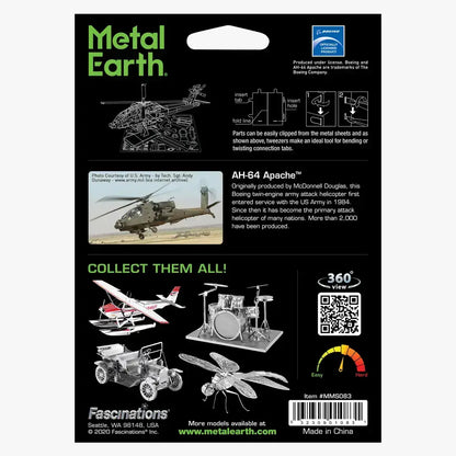 Metal Earth - Apache Helicopter