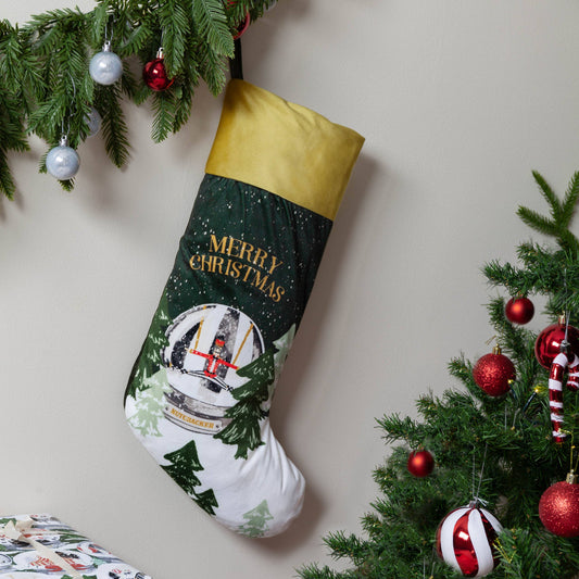Showtime Printed Velvet Xmas Stocking